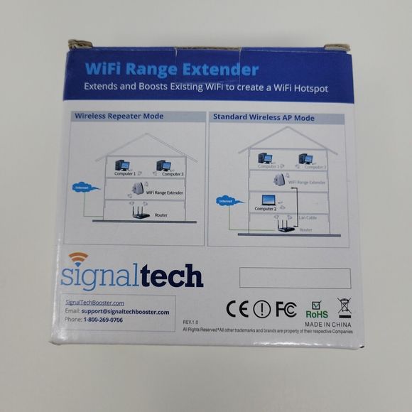 Signaltech Wifi Range Extender Internet Signal Booster Wifi Hotspot NEW - Picture 3 of 7